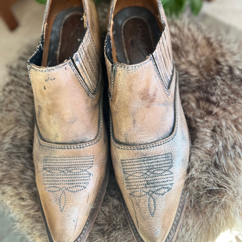 Freebird Tan Ankle Boots